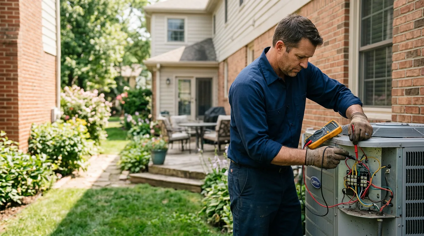 HVAC technician working near Lotus, CA